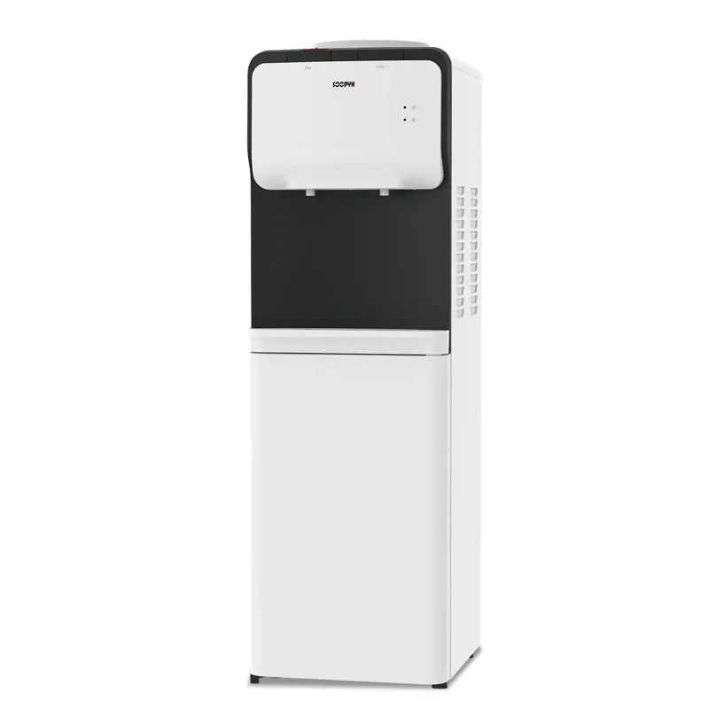 Soopyk Top Load Water Dispenser for 5 Gallon Bottle with Storage Cabinet White | Fridge.com