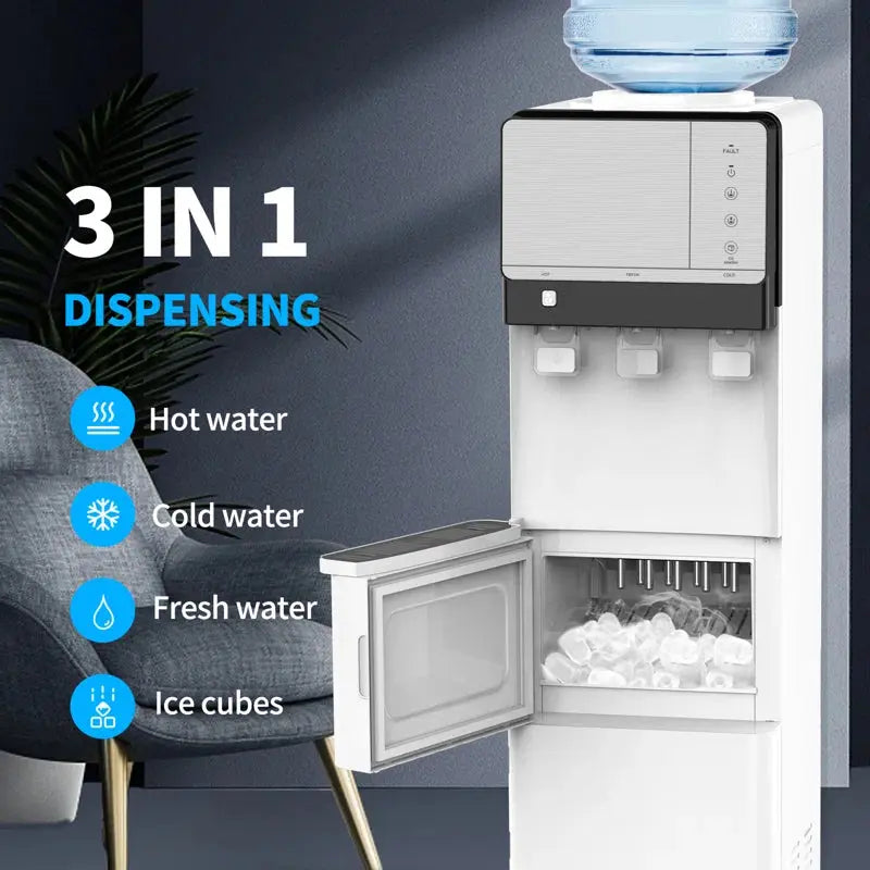 Soopyk White Free Standing Top Loading Electric Water Dispenser | Fridge.com