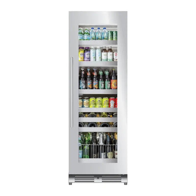 XO 24" Glass/Stainless Beverage Column Refrigerator | Fridge.com