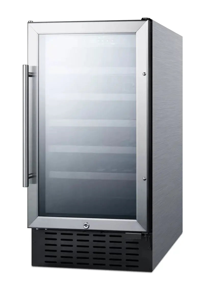 Summit Appliance 17.75'' 34 Bottle Single Zone Wine Refrigerator | Fridge.com