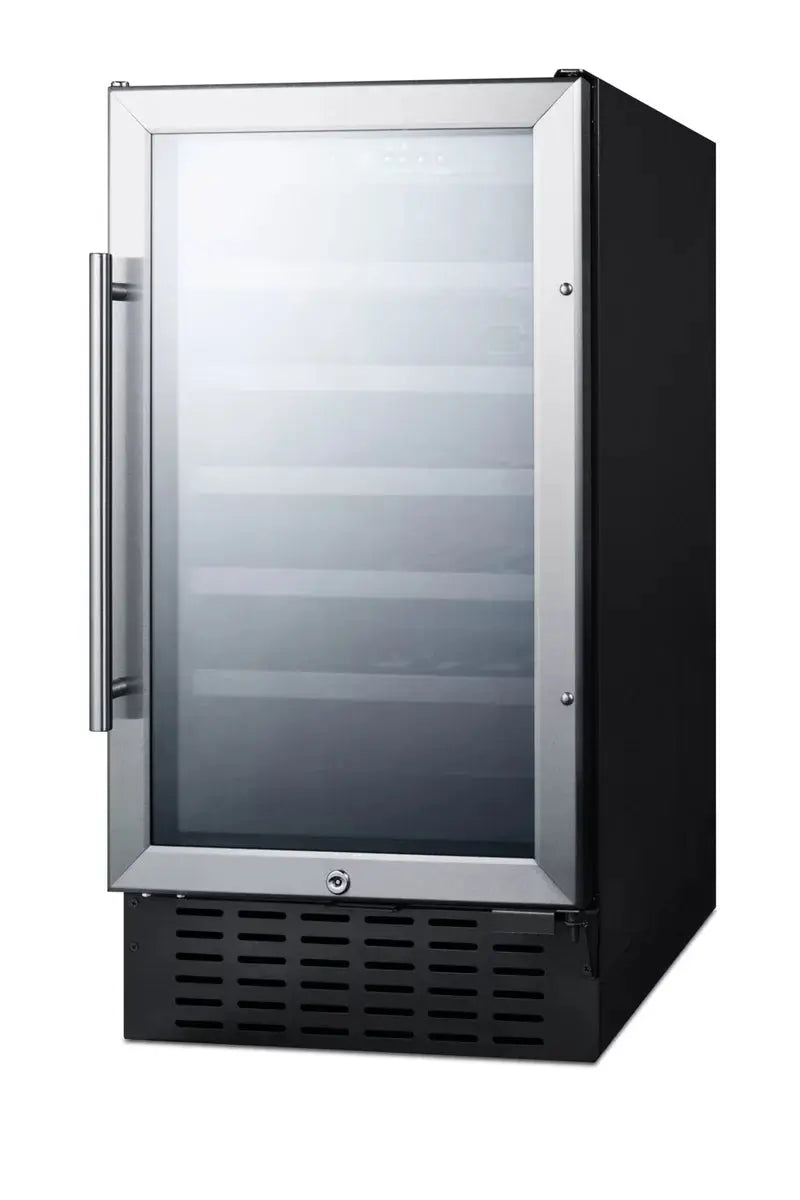 Summit Appliance 17.75'' 34 Bottle Single Zone Wine Refrigerator | Fridge.com