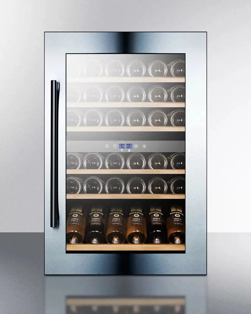 Summit Appliance 23.25'' 51 Bottle Dual Zone Built-In Wine Refrigerator | Fridge.com