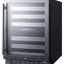 Summit Appliance 23.5'' 46 Bottle Dual Zone Built-In Wine Refrigerator | Fridge.com