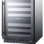 Summit Appliance 23.5'' 46 Bottle Dual Zone Built-In Wine Refrigerator | Fridge.com