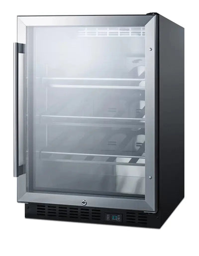 Summit Appliance 23.63'' 20 Bottle Single Zone Built-In Wine Refrigerator | Fridge.com