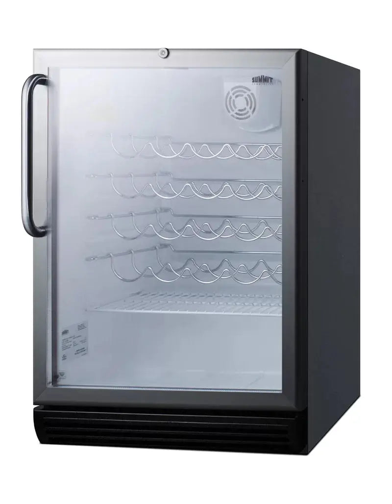 Summit Appliance 23.63'' 36 Bottle Single Zone Built-In Wine Refrigerator | Fridge.com