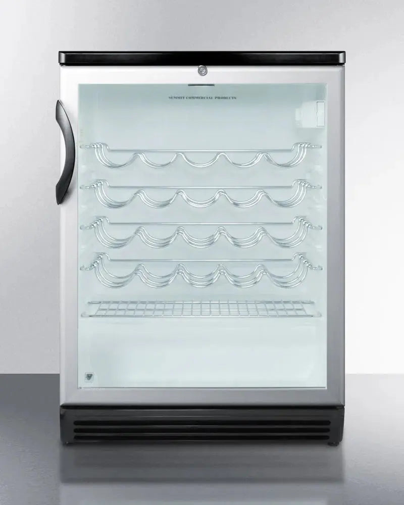 Summit Appliance 23.63'' 36 Bottle Single Zone Built-In Wine Refrigerator | Fridge.com