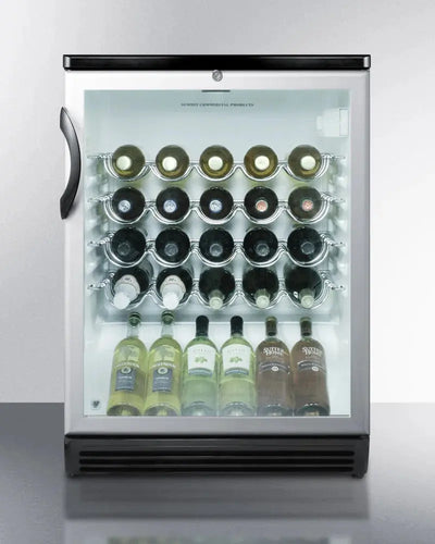 Summit Appliance 23.63'' 36 Bottle Single Zone Built-In Wine Refrigerator | Fridge.com