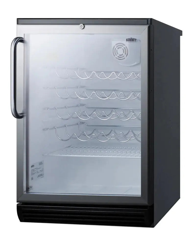 Summit Appliance 23.63'' 36 Bottle Single Zone Freestanding Wine Refrigerator | Fridge.com