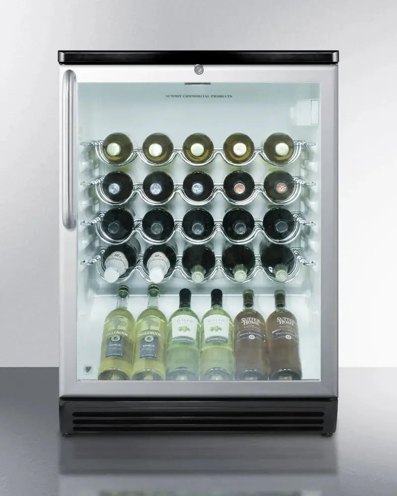 Summit Appliance 23.63'' 36 Bottle Single Zone Freestanding Wine Refrigerator | Fridge.com