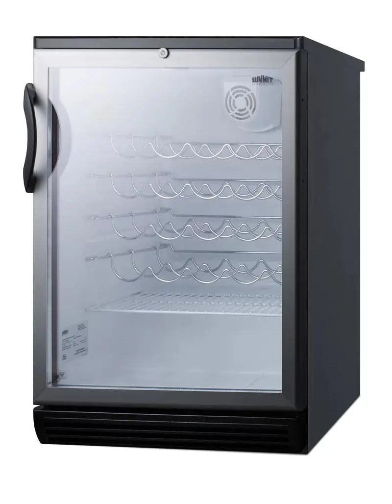 Summit Appliance 23.63'' 36 Bottle Single Zone Freestanding Wine Refrigerator | Fridge.com