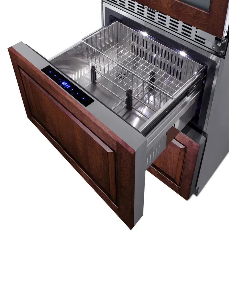 Summit Appliance 23.63'' 46 Bottle and Can Four Zone Wine & Beverage Refrigerator | Fridge.com