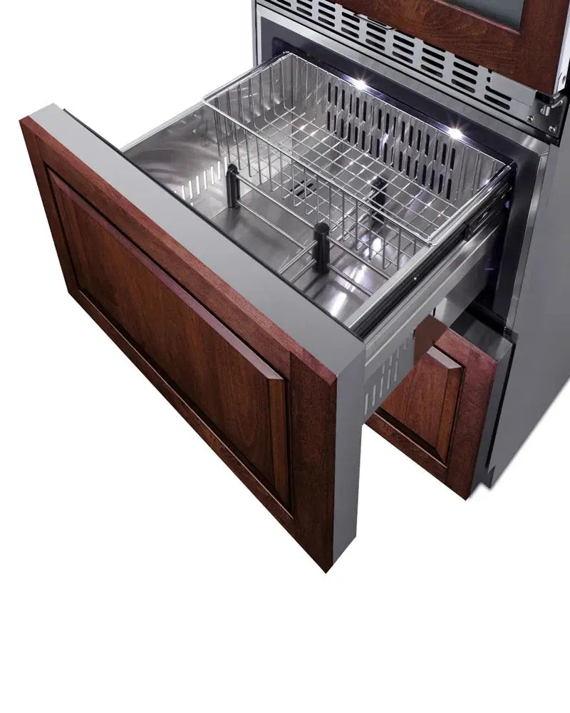 Summit Appliance 23.63'' 46 Bottle and Can Triple Zone Wine & Beverage Refrigerator | Fridge.com