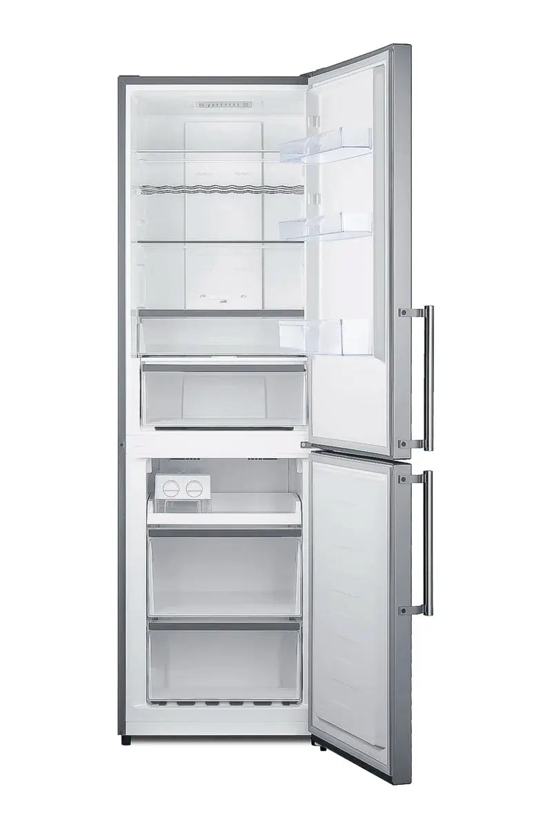 Summit Appliance 24" W Stainless Steel Door Bottom Freezer Refrigerator | Fridge.com