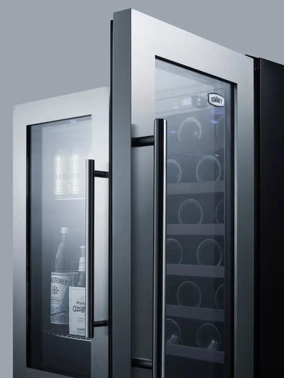 Summit Appliance 29.5'' 33 Bottle Dual Zone Wine Refrigerator | Fridge.com