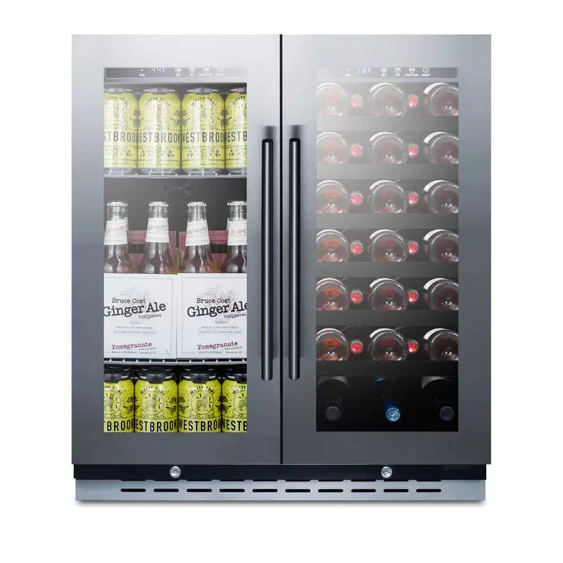 Summit Appliance 29.5'' 33 Bottle Dual Zone Wine Refrigerator | Fridge.com