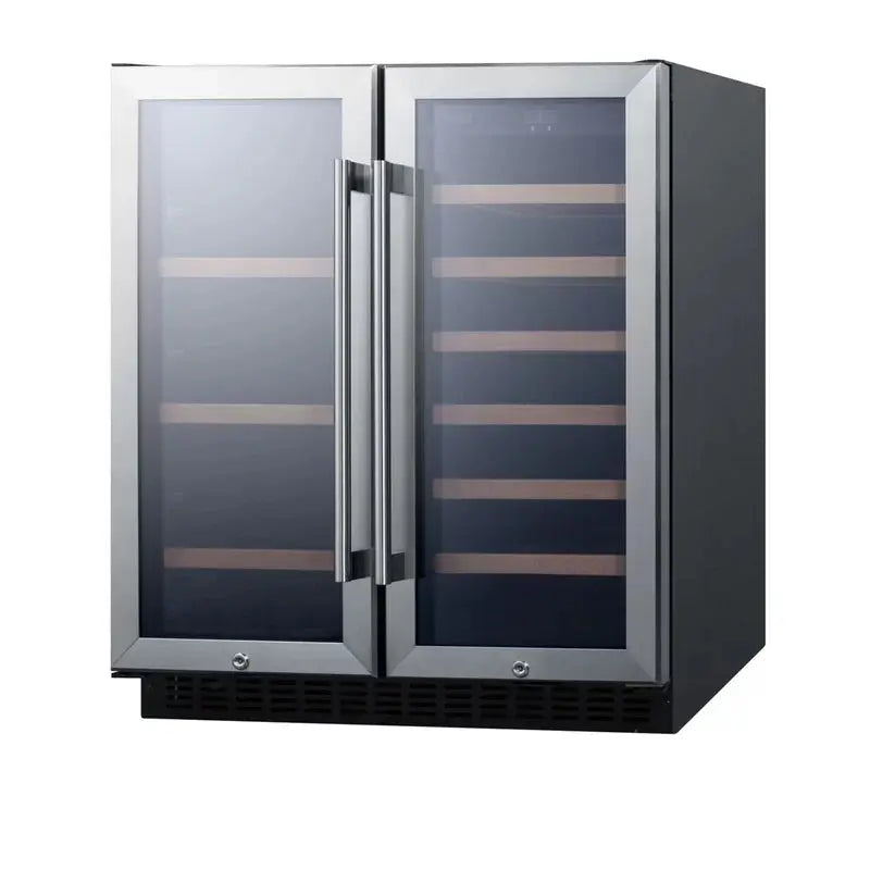 Summit Appliance 29.5'' 33 Bottle Dual Zone Wine Refrigerator | Fridge.com