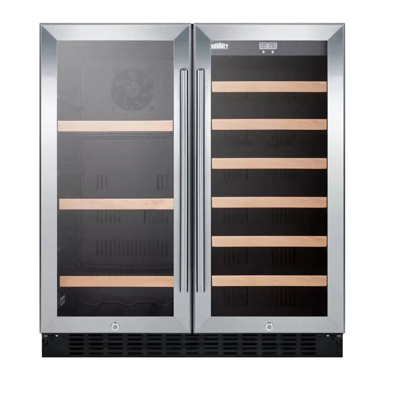 Summit Appliance 29.5'' 33 Bottle Dual Zone Wine Refrigerator | Fridge.com