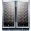 Summit Appliance 29.5'' 66 Bottle Dual Zone Built-In Wine Refrigerator | Fridge.com