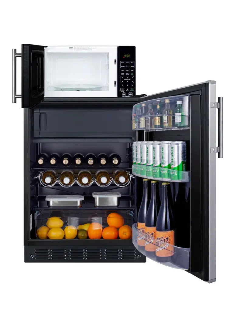 Summit Appliance 4.9 Cubic Feet Freestanding Mini Fridge with Freezer and Microwave | Fridge.com