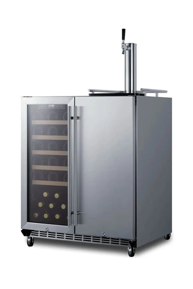 Summit Appliance 6.3 Cubic Feet Outdoor Single Tap Sixth Barrel with Door Lock and Adjustable Temperature | Fridge.com