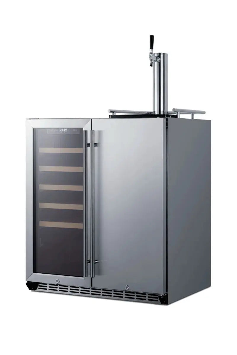 Summit Appliance 6.3 Cubic Feet Outdoor Single Tap Sixth Barrel with Door Lock and Adjustable Temperature | Fridge.com