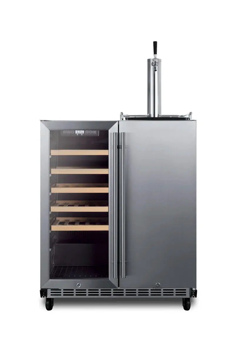 Summit Appliance 6.3 Cubic Feet Outdoor Single Tap Sixth Barrel with Door Lock and Adjustable Temperature | Fridge.com