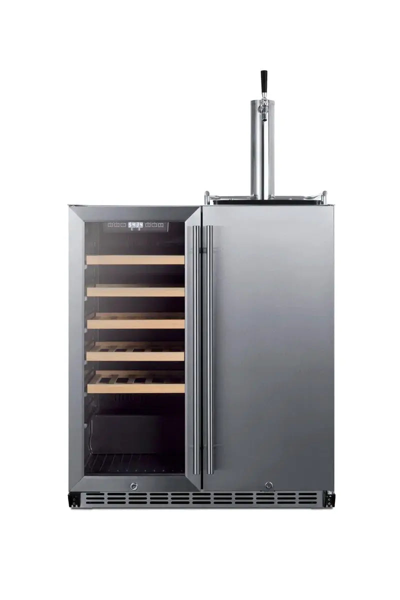 Summit Appliance 6.3 Cubic Feet Outdoor Single Tap Sixth Barrel with Door Lock and Adjustable Temperature | Fridge.com