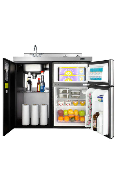 Summit Appliance All-In-One Combo Kitchens 3.2 Cubic Feet Cu. Ft. Mini Fridge with Freezer Kitchenette | Fridge.com