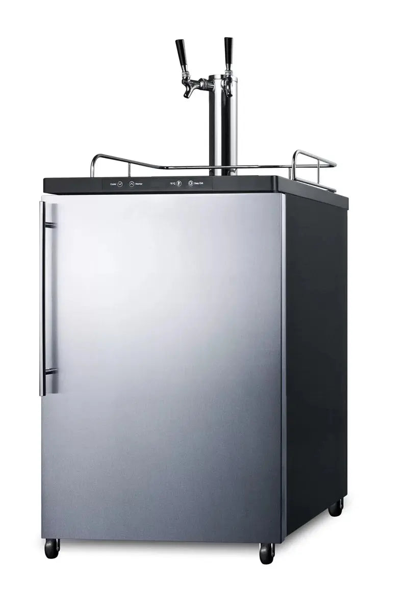 Summit Appliance Summit 5.6 Cubic Feet Dual Tap Sixth Barrel Built-In Kegerator with Adjustable Temperature | Fridge.com