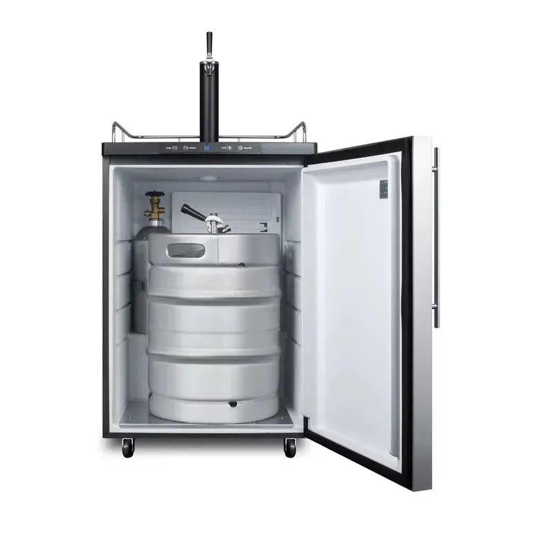 Summit Appliance Summit 5.6 Cubic Feet Single Tap Built-In Kegerator with Adjustable Temperature | Fridge.com