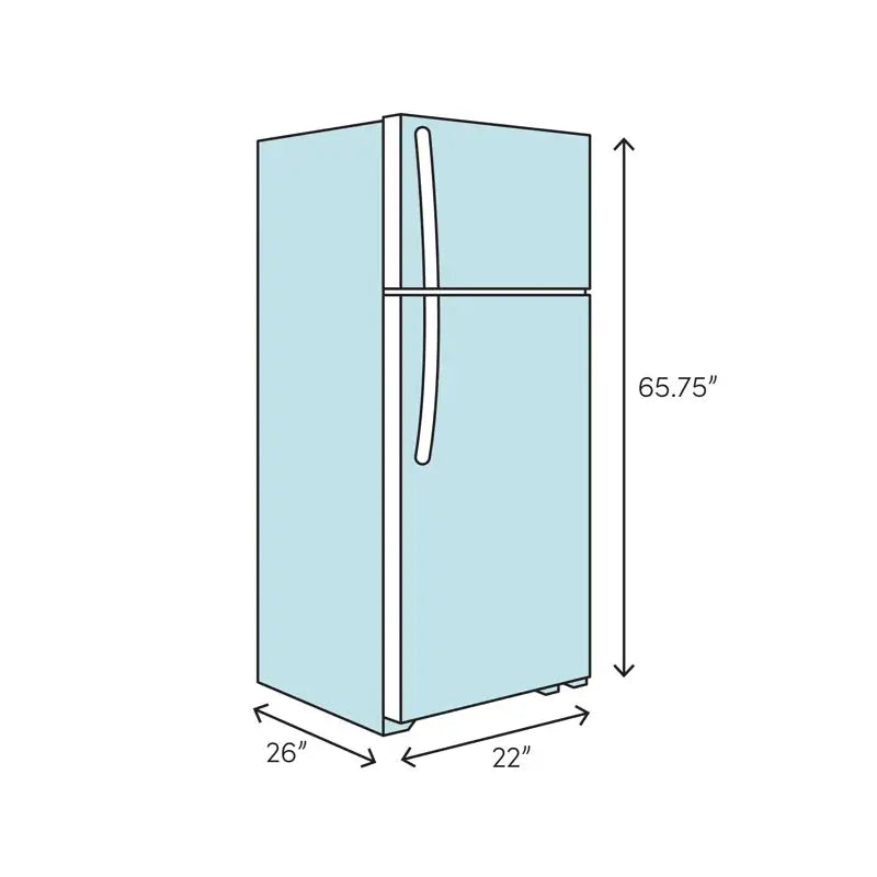 Summit Appliance Thin Line 22" 8.8 Cubic Feet Top Freezer Refrigerator | Fridge.com