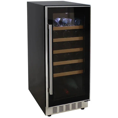 Sunnydaze Decor 14.75'' 33 Bottle and Can Single Zone Freestanding Wine & Beverage Refrigerator | Fridge.com