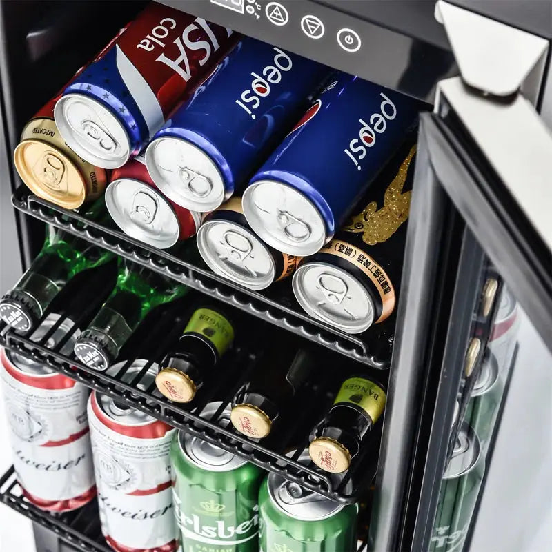 Symple Stuff 14.96'' and 120 Can Wine & Beverage Refrigerator | Fridge.com