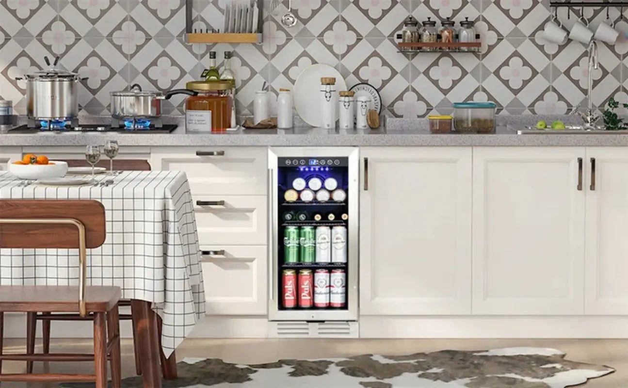 Symple Stuff 14.96'' and 120 Can Wine & Beverage Refrigerator | Fridge.com