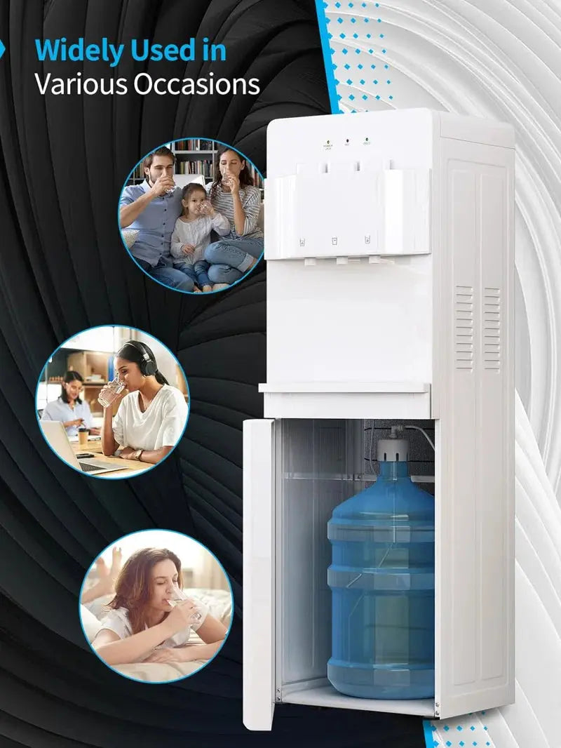 TABU Bottom Loading Water Cooler Dispenser, Anti-Scalding Design, Self Clean, Safety Lock | Fridge.com