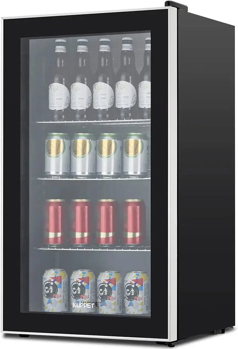 Tabu 120 Can Beverage Refrigerator, Mini Fridge with Glass Door, Beverage Cooler for Beer Soda or Wine, Ideal for Home, Office or Bar (3.2 Cu.Ft) | Fridge.com