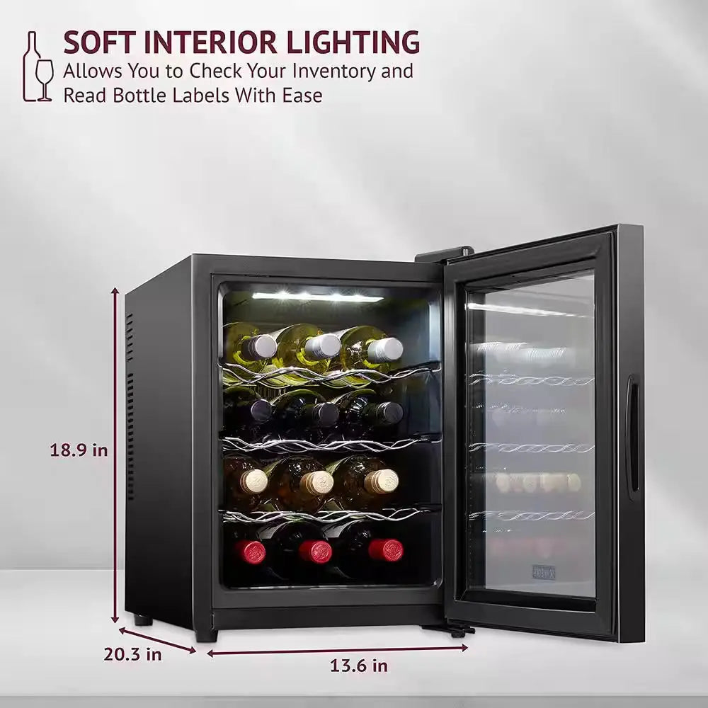 Thermoelectric 12-Bottle Free Standing Wine Cooler | Fridge.com