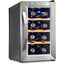 Thermoelectric 8-Bottle Free Standing Wine Cooler - Stainless Steel | Fridge.com