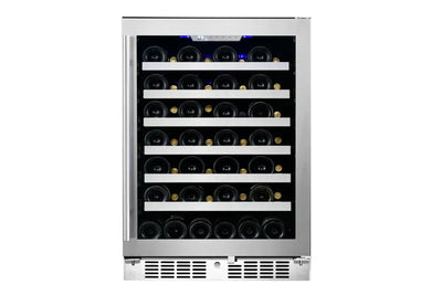 Titan Products 23.82'' 54 Bottle and Can Single Zone Wine & Beverage Refrigerator | Fridge.com