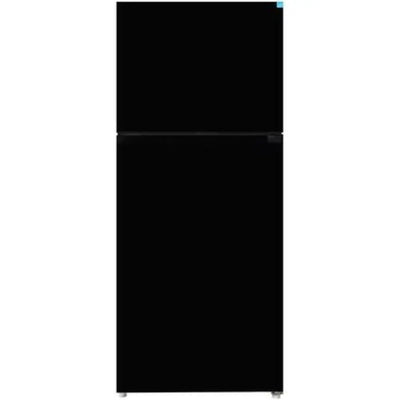 Top Freezer Refrigerator - 28 Inch, Black, Freestanding | Forte | Fridge.com