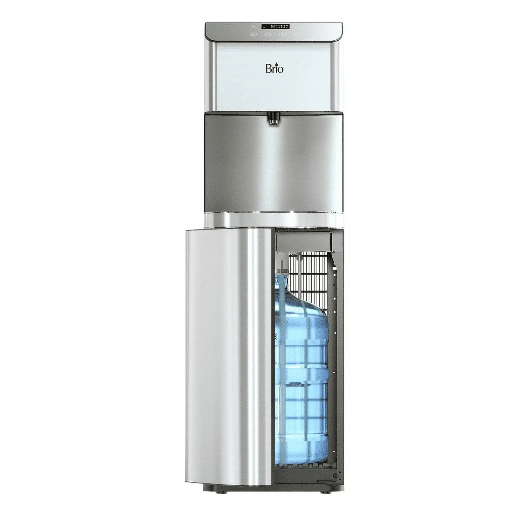 Brio 700 Series Bottom Load Hot, Cold and Room Water Cooler - Self Clean Ozone - Tri Temp W/Touch Dispense - Set Custom Temperature 39°-59°F Cold and 174°–194°F Hot | Fridge.com