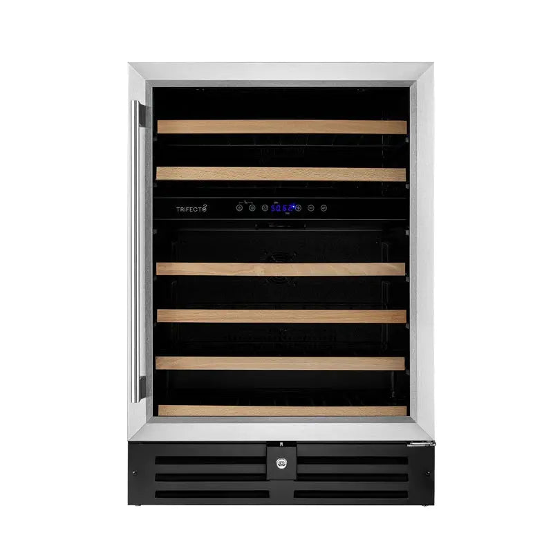 Trifecte 23.42'' 46 Bottle Dual Zone Wine Refrigerator | Fridge.com