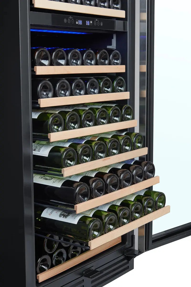 Trustmade 28'' 152 Bottle Dual Zone Wine Refrigerator | Fridge.com