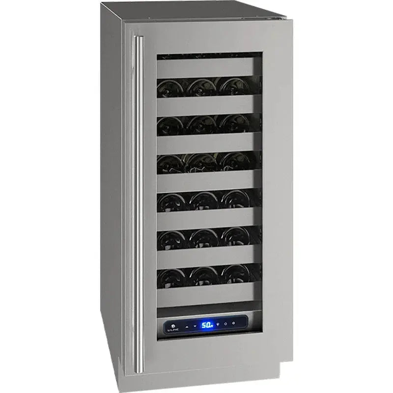 U-Line 14.937'' 28 Bottle Single Zone Wine Refrigerator | Fridge.com