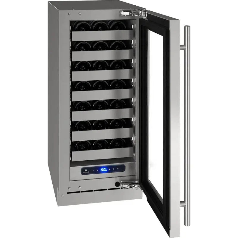 U-Line 14.937'' 28 Bottle Single Zone Wine Refrigerator | Fridge.com