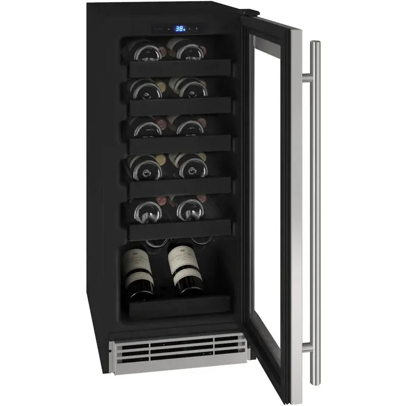 U-Line 23.25'' 24 Bottle Single Zone Built-In Wine Refrigerator | Fridge.com