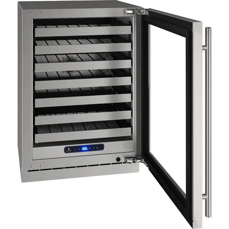 U-Line 23.625'' 49 Bottle Single Zone Wine Refrigerator | Fridge.com