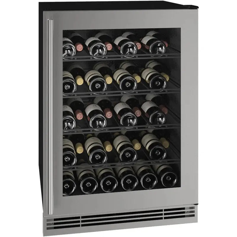 U-Line 24'' 38 Bottle Single Zone Built-In Wine Refrigerator | Fridge.com