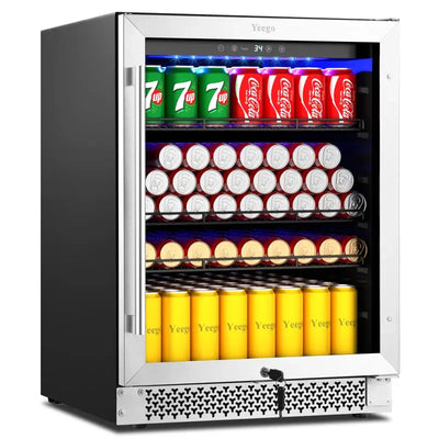 24 Inch 180 Cans Built-In/Under-Counter Compressor Beverage Cooler Refrigerator Fridge | Fridge.com